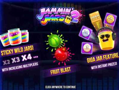 Jammin’ Jars 2 game - colorful slot at online casino