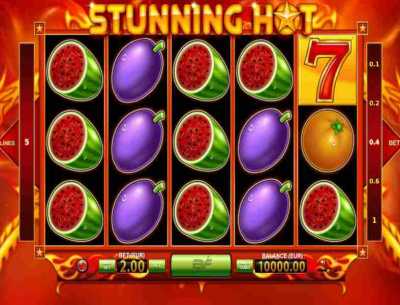 El juego Stunning Hot disponible en casinos en línea