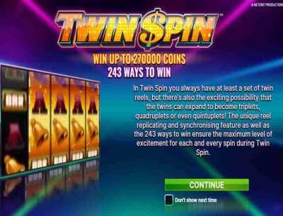 El juego Twin Spin disponible en casinos en línea