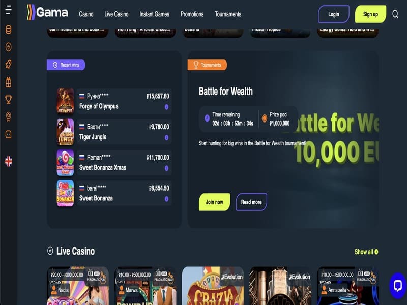 Internet casino Gama