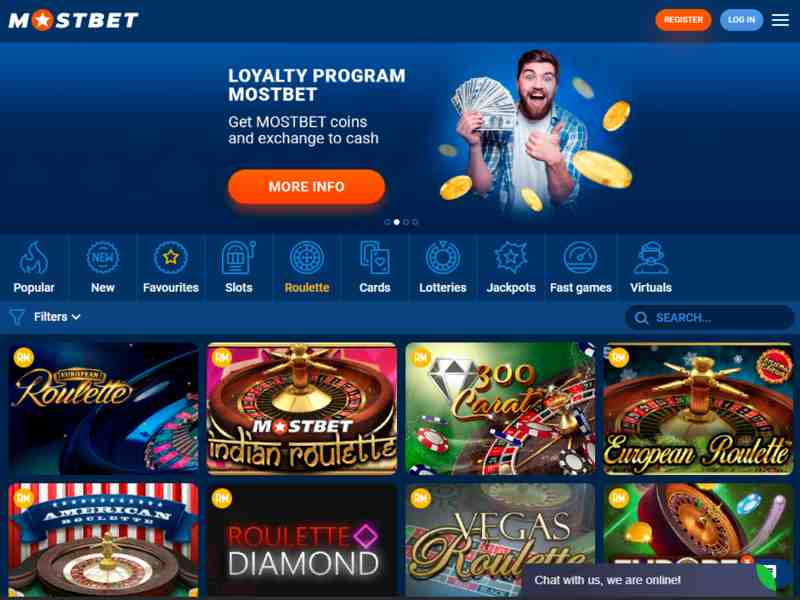 Mostbet online casino - games and slots on the official Mostbet website