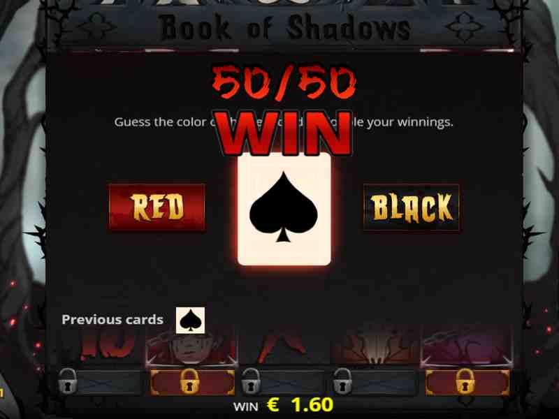 Book of Shadows slot features