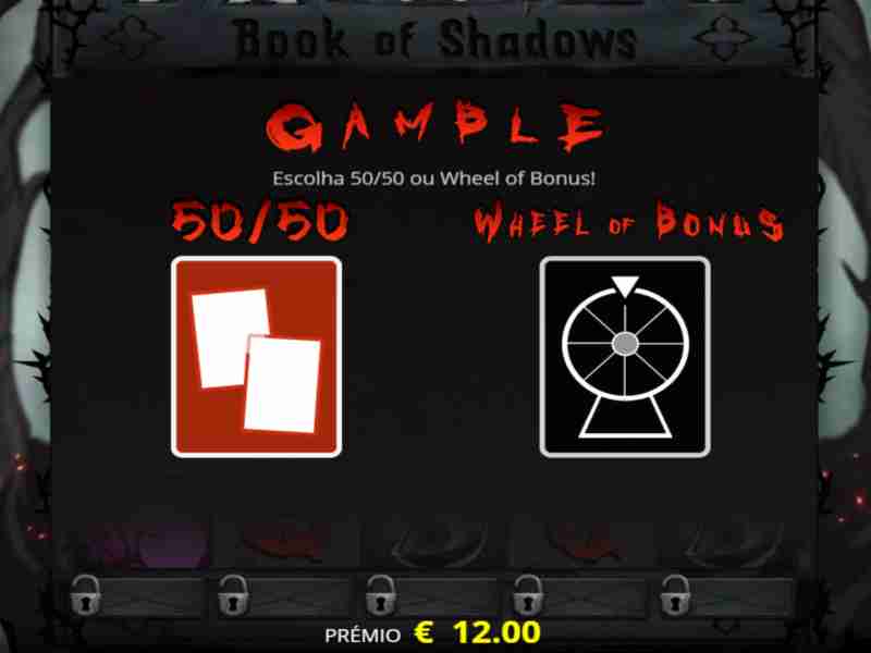 Características e chips de slot Book of Shadows