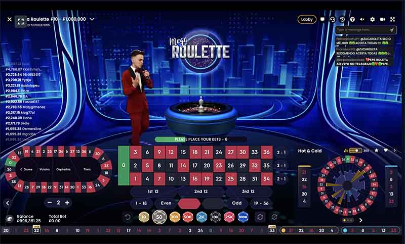 Strategies and tactics in game Mega Roulette