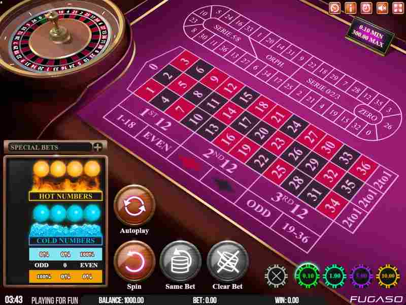 Neon Roulette - european roulette game at online casino