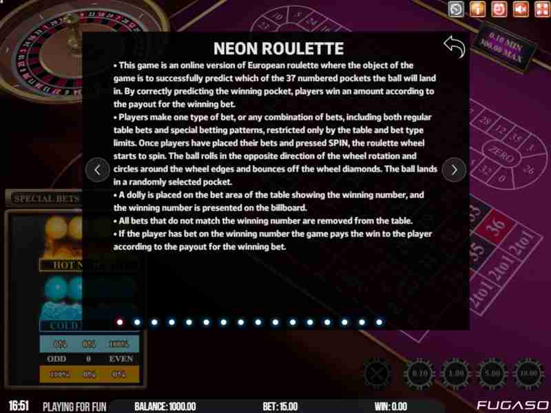 Estratégias e táticas em Neon Roulette
