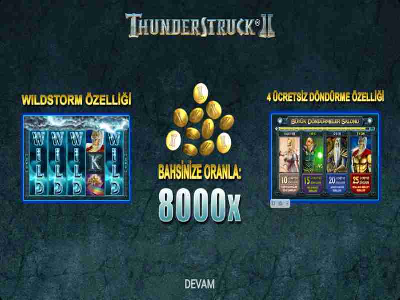 Thunderstruck 2 oyunu - Online casinoda slotu