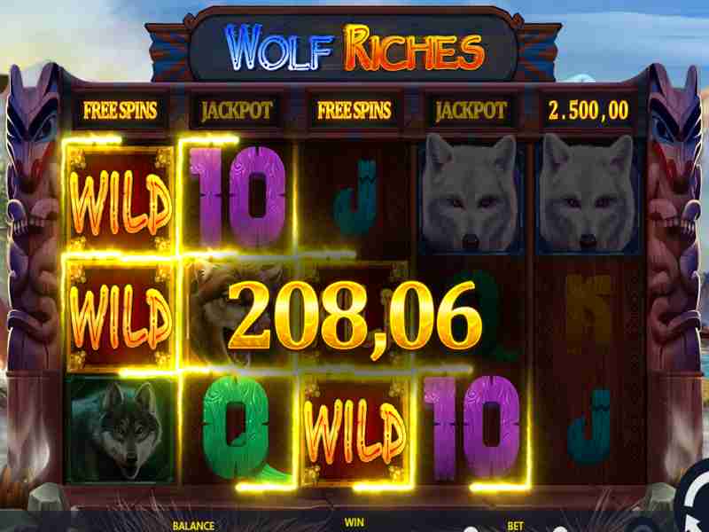 The plot of Wolf Riches slot