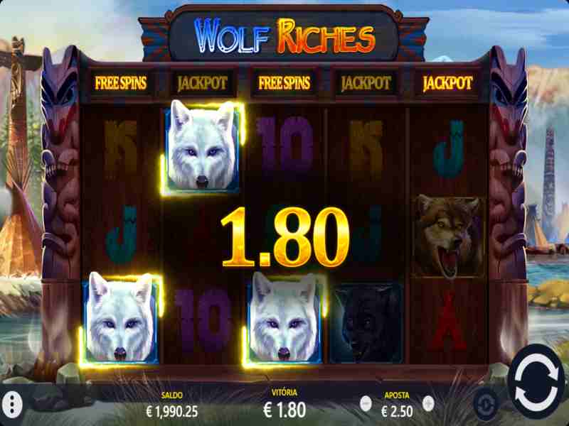 Jackpot em Wolf Riches